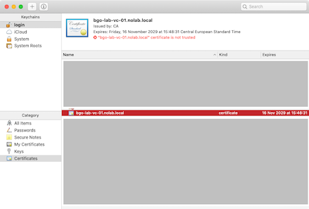 macOS Catalina Chrome SSL Warning